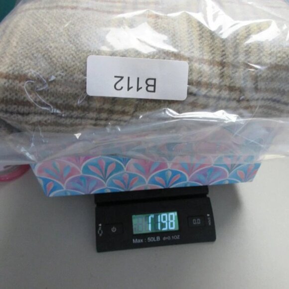 DKNY Women's Plaid Wool-Blend Pea Coat Academia Collar Outwear Jacket Tan M 1198 - Picture 14 of 14